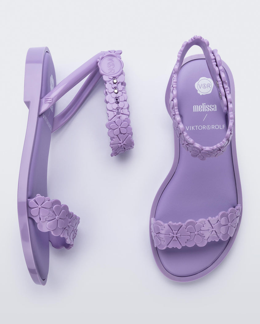 Melissa Wave Blossom Sandal Lilac Product Image 4
