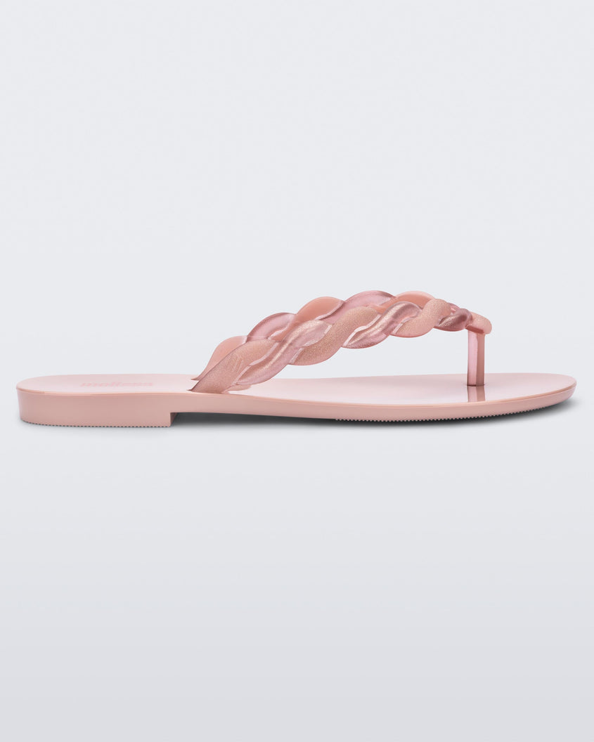 Melissa Louise Flip Flop Pink/Pink/Metallic Product Image 1