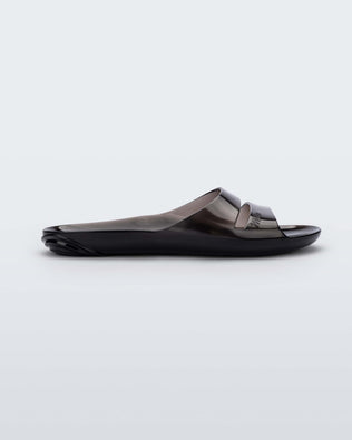 Product element, title Real Jelly Slide in Transparent Black
 price $22.00