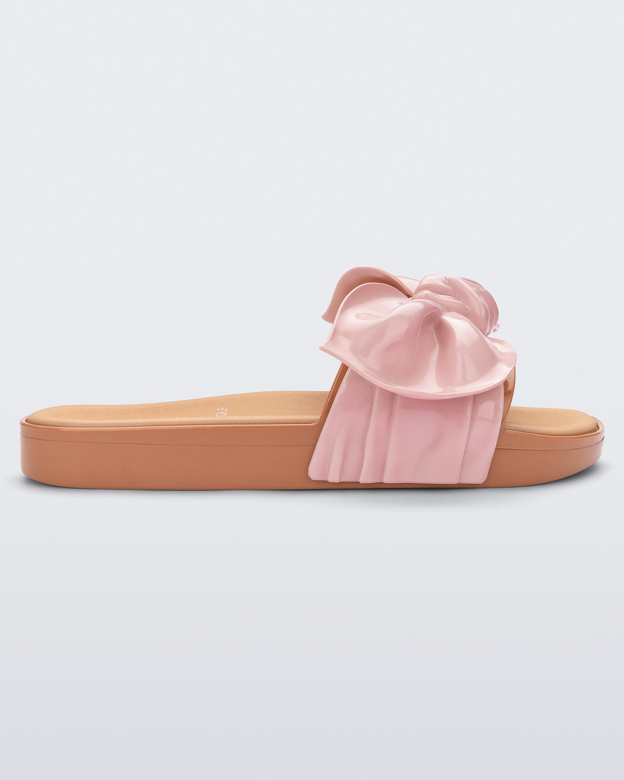 Tie Beach Slide in Beige Pink Melissa Shoes