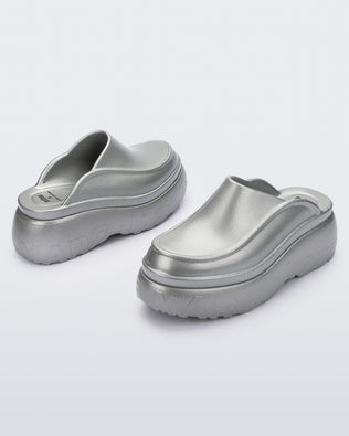 Product element, title Clog in Silver
 price $175.00