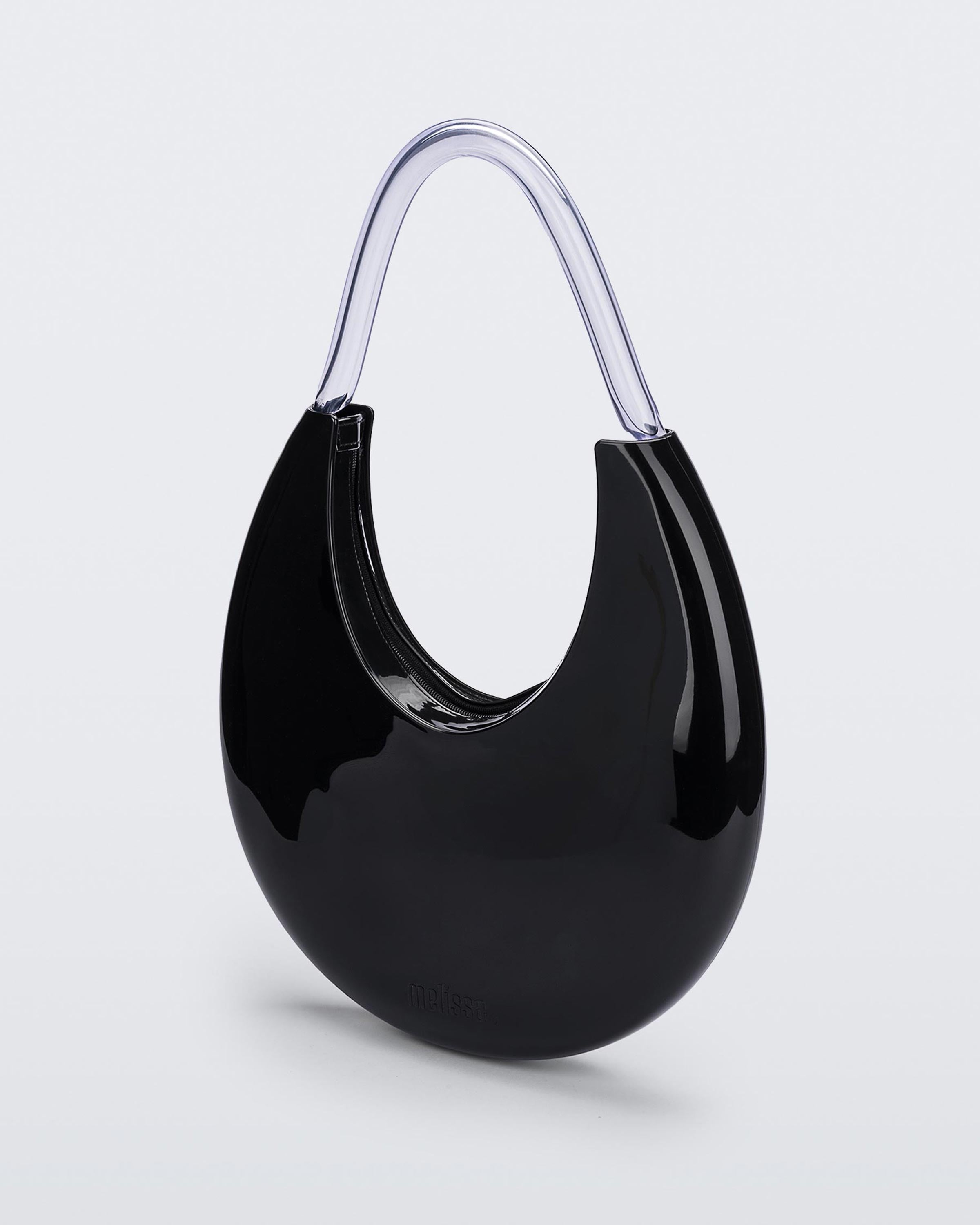 ハンドバッグ Moonbag bag in Black Leather and Crystal Amazon.com: Crescent Crossbody Bag for Womens Genuine