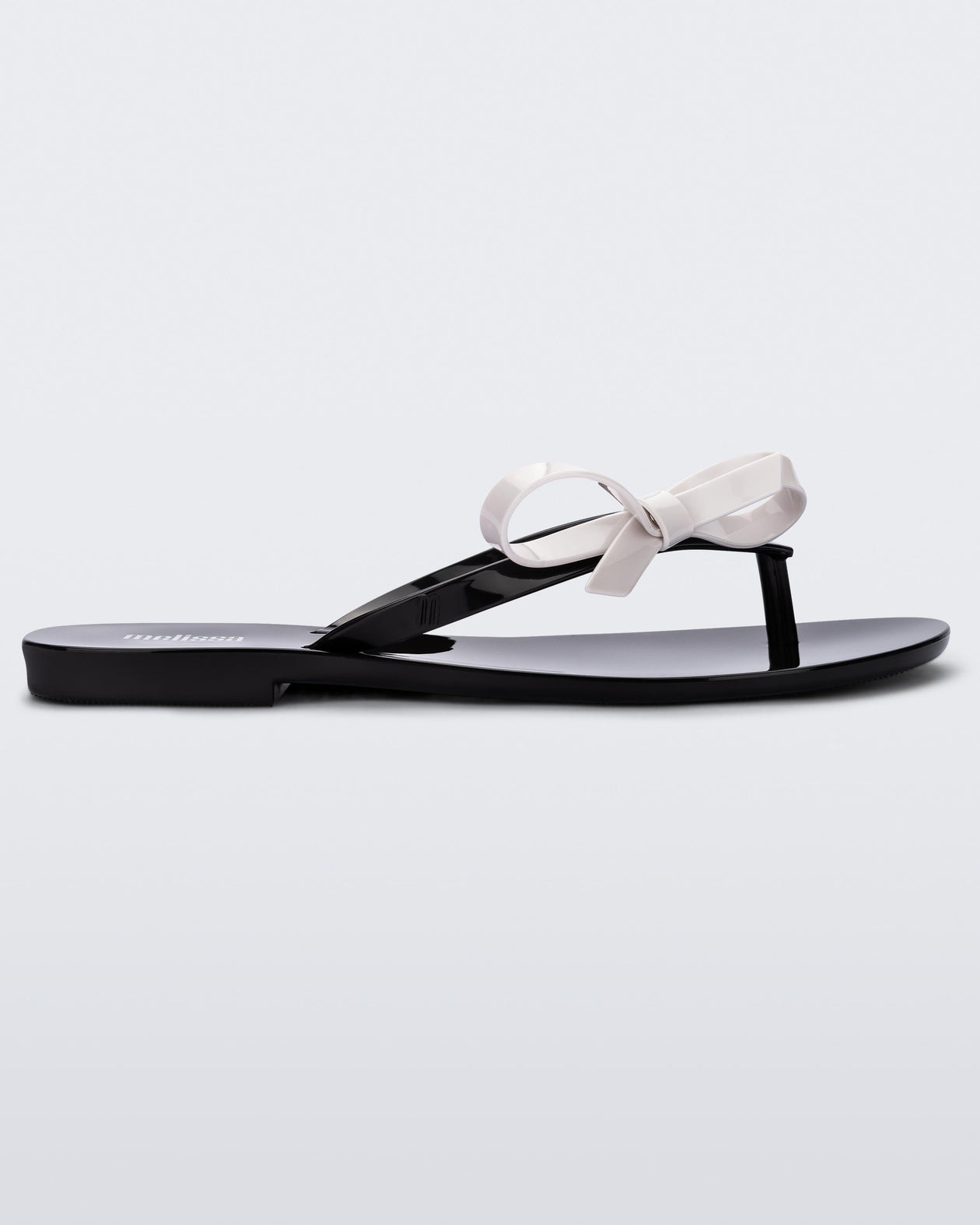 Harmonic Sweet Flip Flop in Black White Melissa Shoes