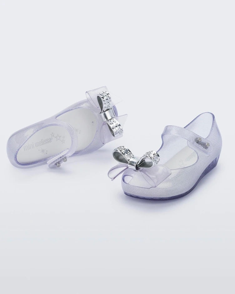 Mini Melissa Ultragirl Stars Clear Glitter/White Product Image 2