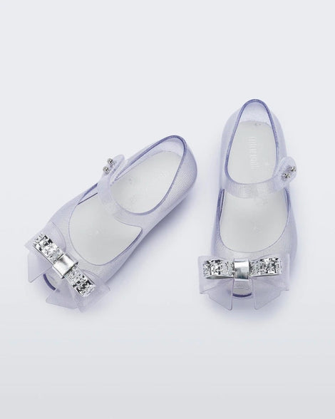 Mini Melissa Ultragirl Stars Clear Glitter/White Product Image 3