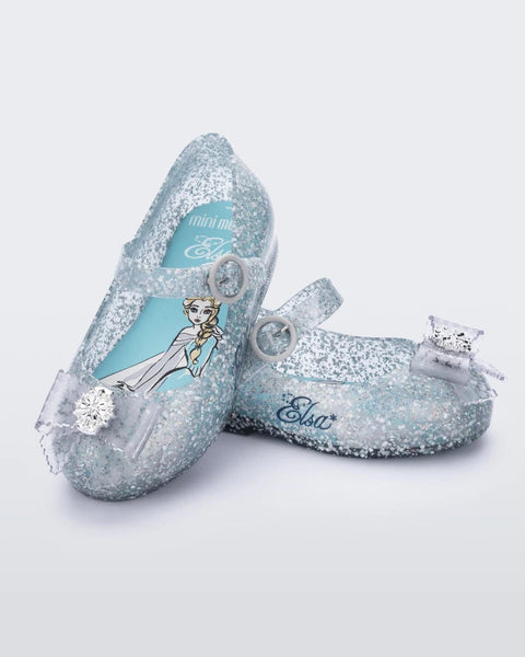 Sweet Love Princess Flat in Glitter Blue/Blue for Babies Mini
