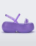 Side view of lilac Melissa Airbubble Platform sandal