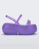 Side view of lilac Melissa Airbubble Platform sandal