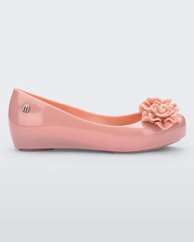 Ultragirl Garden Flat in Light Pink for Kids Mini Melissa Shoes