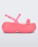 Side view of pink Melissa Airbubble Platform sandal