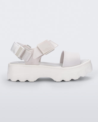 Product element, title Kick Off Sandal in White
 price $109.00