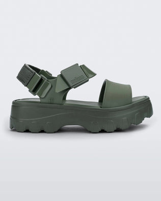 Product element, title Kick Off Sandal in Green
 price $125.00