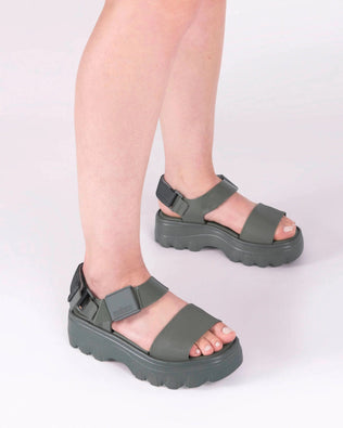 Product element, title Kick Off Sandal in Green
 price $125.00